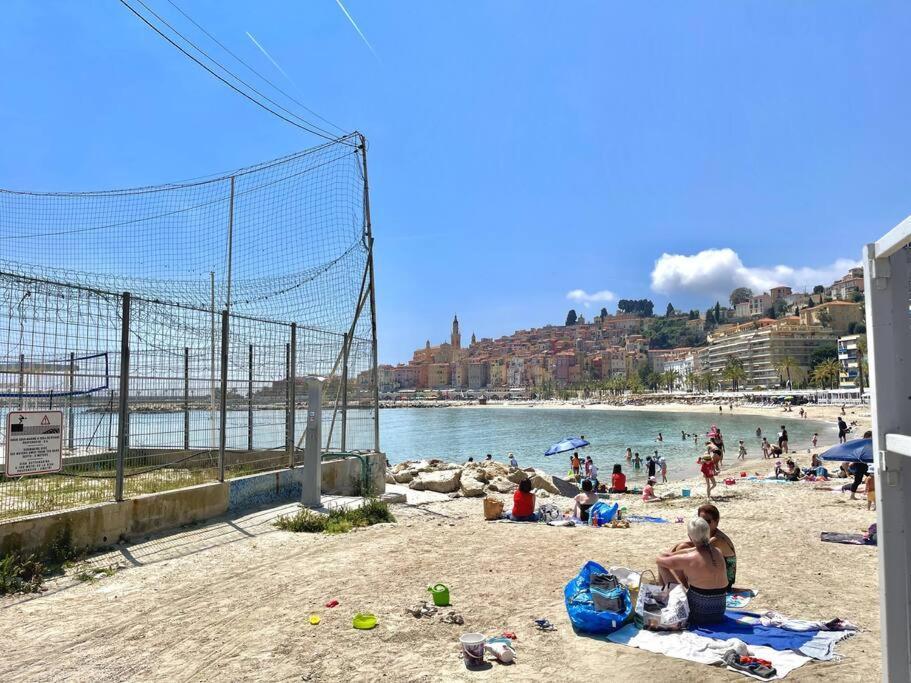 Studio avec jardin - garage - 500m des plages Menton Buitenkant foto