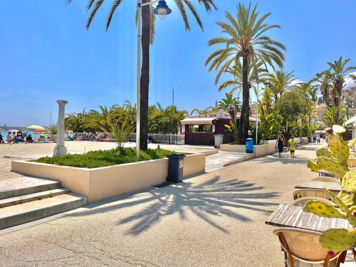 Studio avec jardin - garage - 500m des plages Menton Buitenkant foto